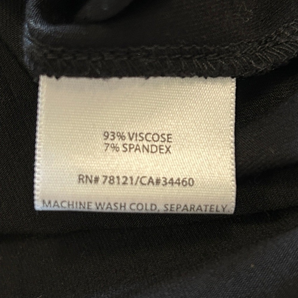 Eileen Fisher System Black Knit Dress Size XS Ribbon Detail Minimalist Capsule - Picture 5 of 6